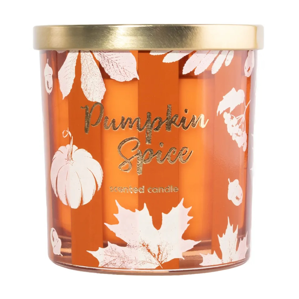 Autumn Two Wick Scented Candle - Pumpkin Spice