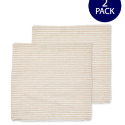 Natural Stripe Cushion Covers 2 Pack