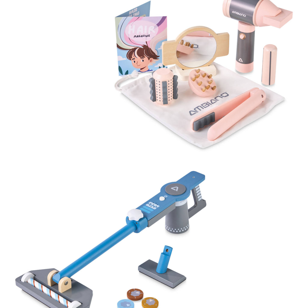 Wooden Hair Styling/Vacuum Cleaner