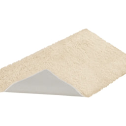 Beige Rectangular Bath Mat