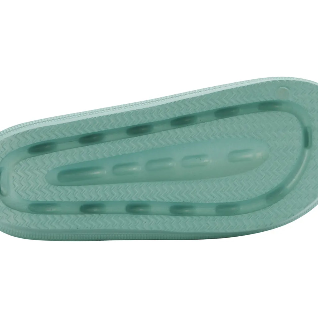 Ladies’ Green Sliders With Wide Strap