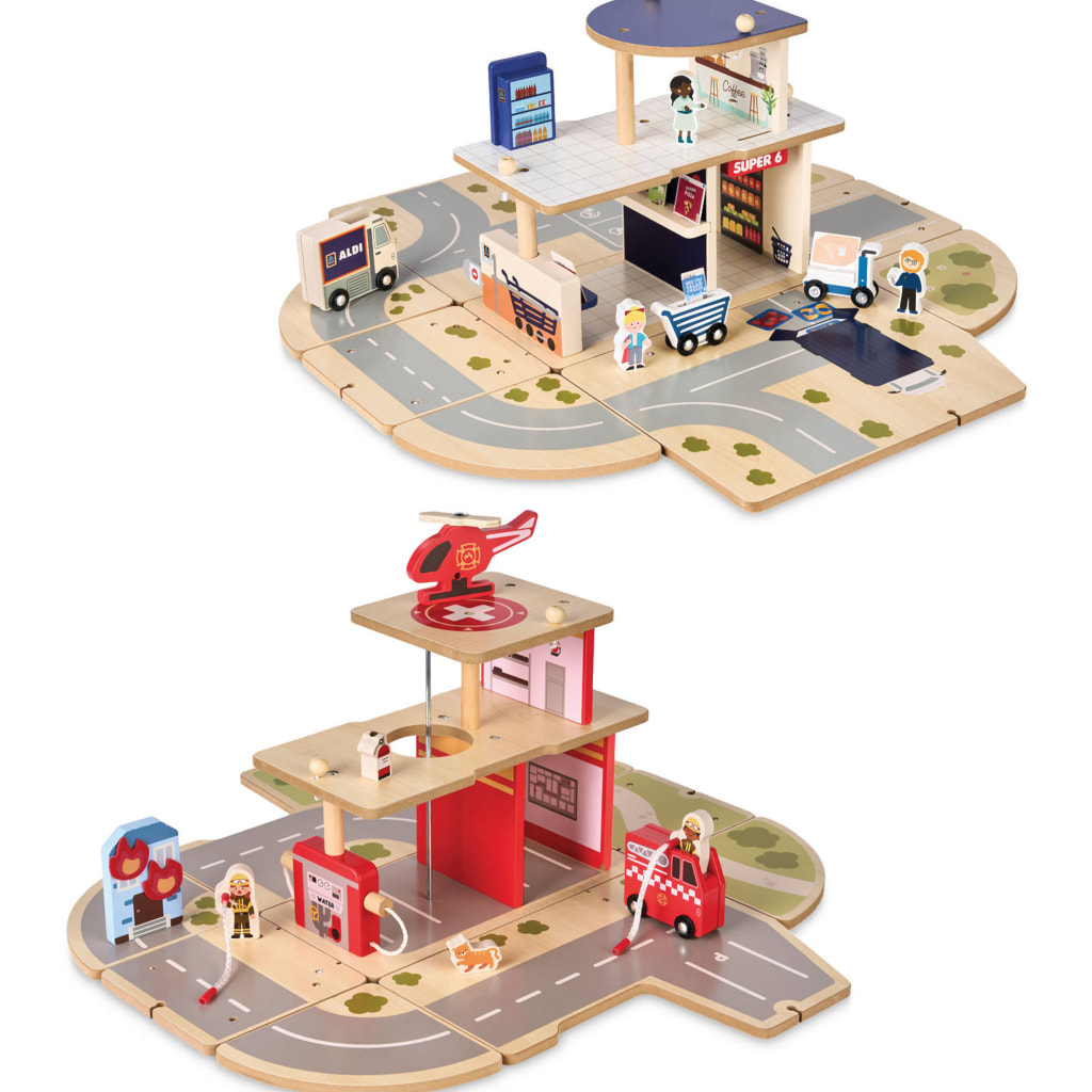 Wooden Foldout Playset