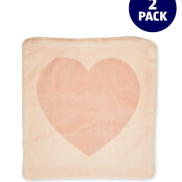 Fur Heart Cushion Covers