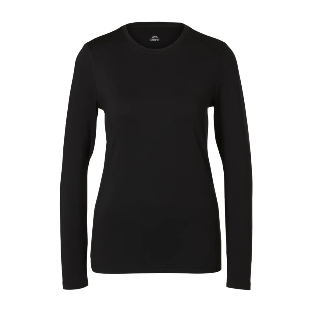Ladies’ Black Thermal Sports Top