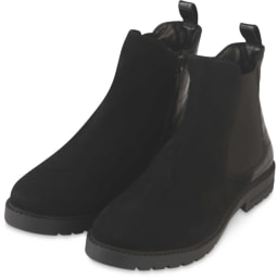 Ladies' Black Leather Chelsea Boots
