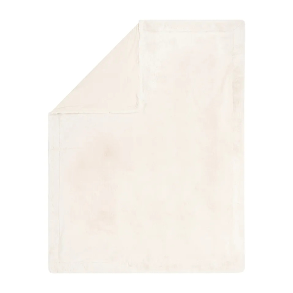 LIVARNO - Faux Fur Blanket - Cream