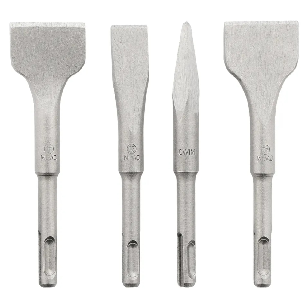 SDS-Plus Short Chisel Set - 4 Pieces