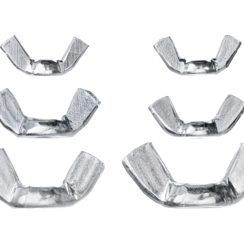 Assorted Wing Nuts - 76 Pieces