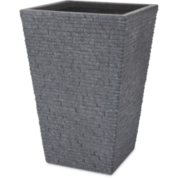 Slate Effect Tall Pewter Planter