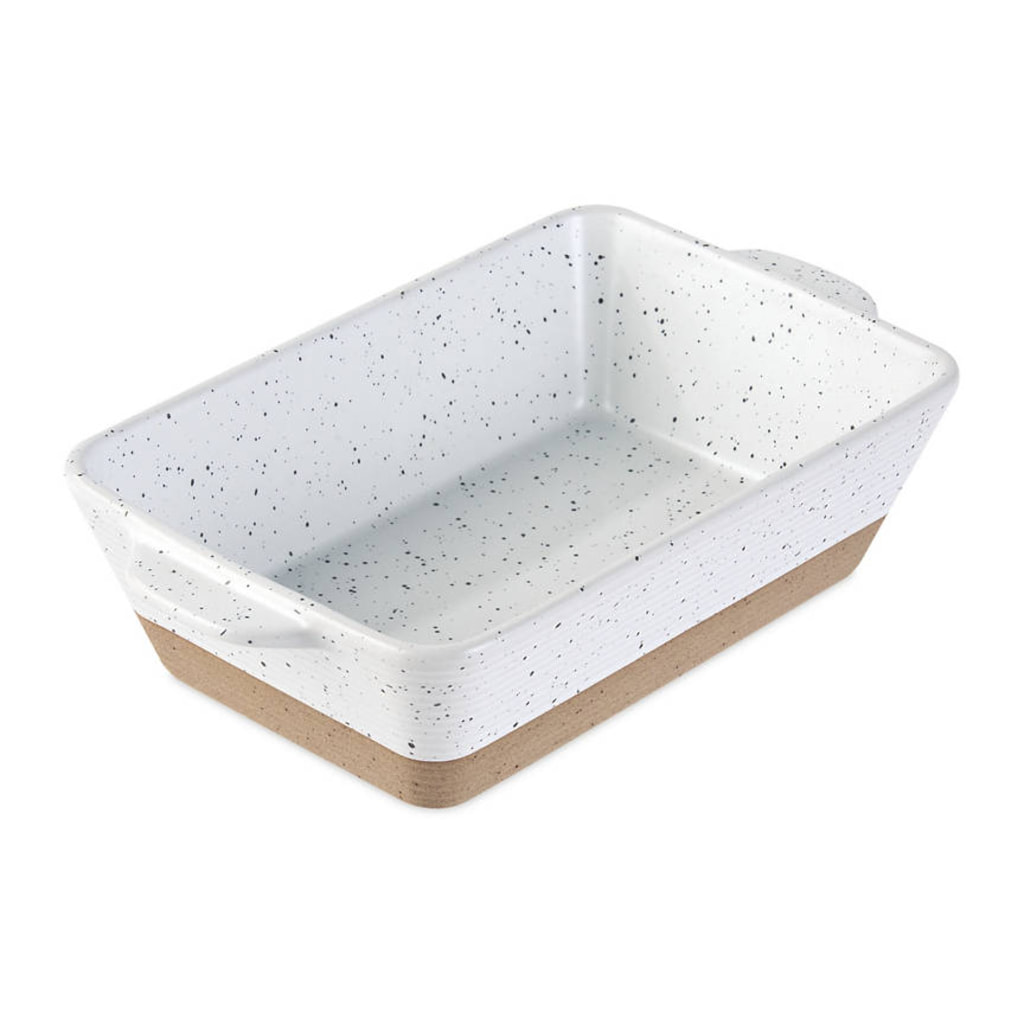 White and Stone Two Tone Baking Pan