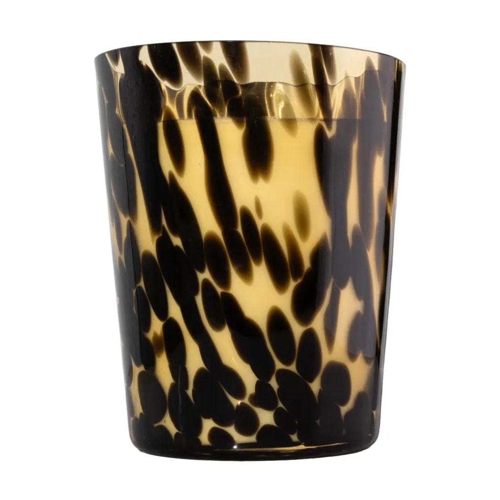 Tonka, Vanilla Bean and Amber Sugar XL Confetti Murano Candle