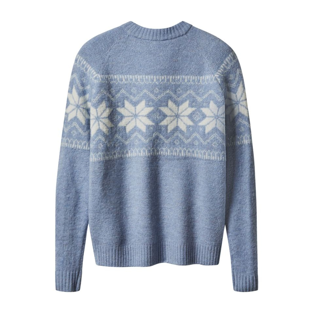 Ladies’ Blue Chunky Knit Jumper