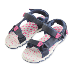 Lily & Dan Navy/Pink Outdoor Sandals