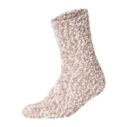 Ladies’ Beige Fluffy Socks - 2 Pairs