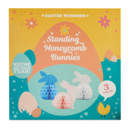 Easter Honeycomb Bunny 3 Pack