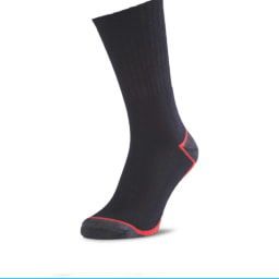 Men's Black & Red Socks 3 Pack