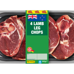 - - 4 XXL Lamb Leg Chops