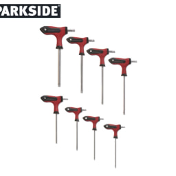Parkside T-Handle Hex/Star Key Set 8 Piece Set