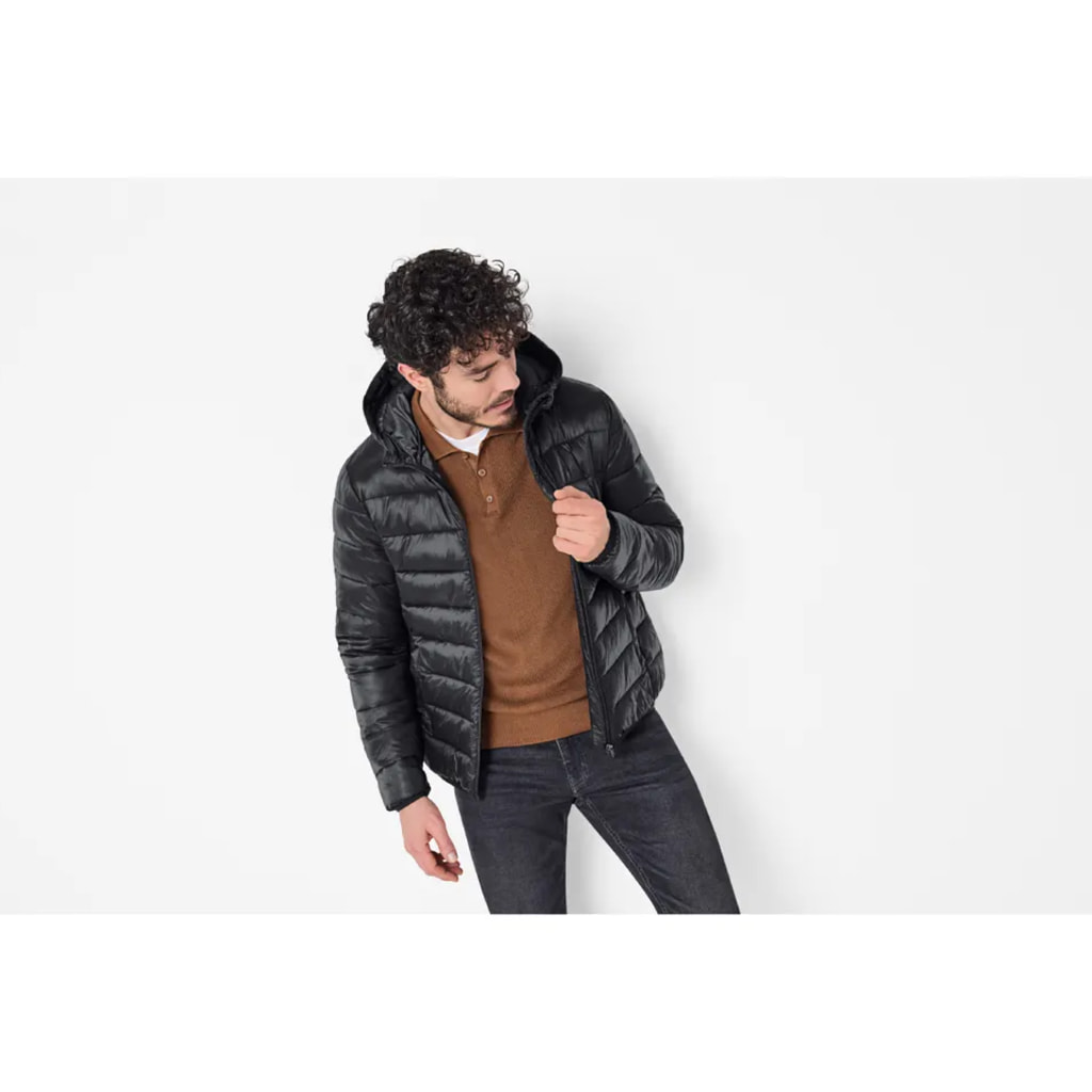 Men’s Black Padded Lightweight Jacket