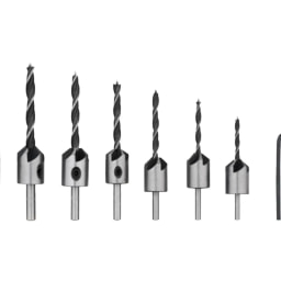Wood Drill Bits With Countersink - Set of 8