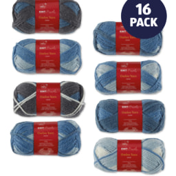 Denim Ombre Yarn 16 Pack