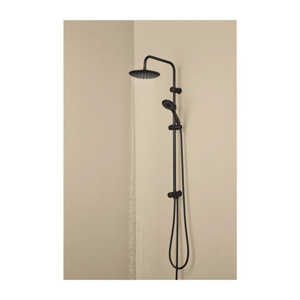 Black Shower Riser Kit