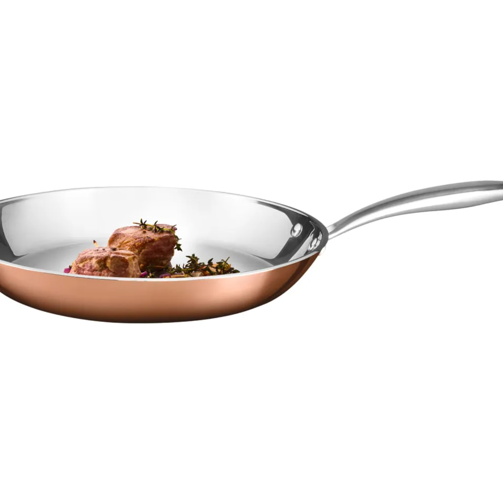 Premium 28cm Copper Coated Frying Pan