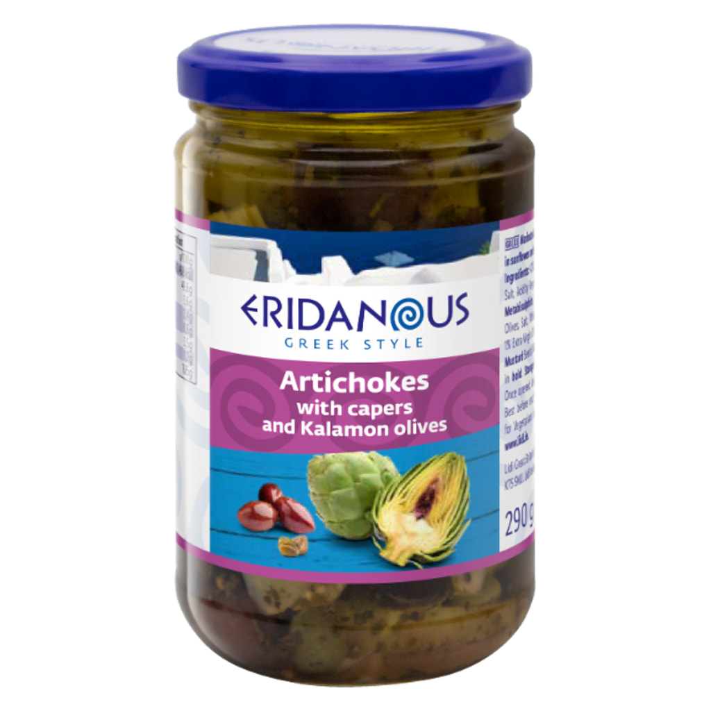 ERIDANOUS - Artichokes with Capers & Kalamon Olives