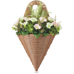 Pink & White Flower Basket