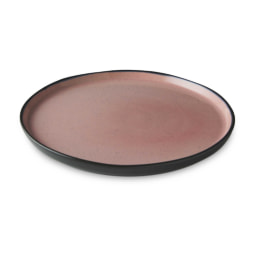 Pink Reactive Glaze Round Platter