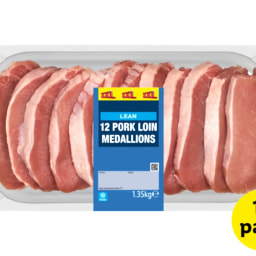 XXL 12 Pork Loin Medallions