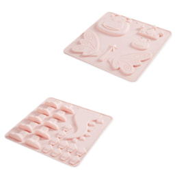 Pink Silicone Caterpillar Mould