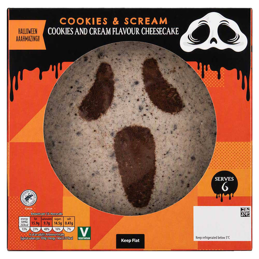 Cookies and Scream Halloween Cheesecake