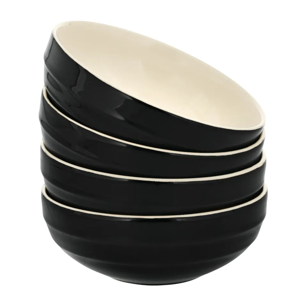 Black Snack Bowls - Set of 4