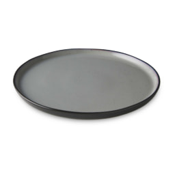 Grey Reactive Glaze Round Platter