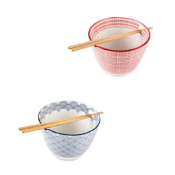 Noodle Bowl With Chopsticks