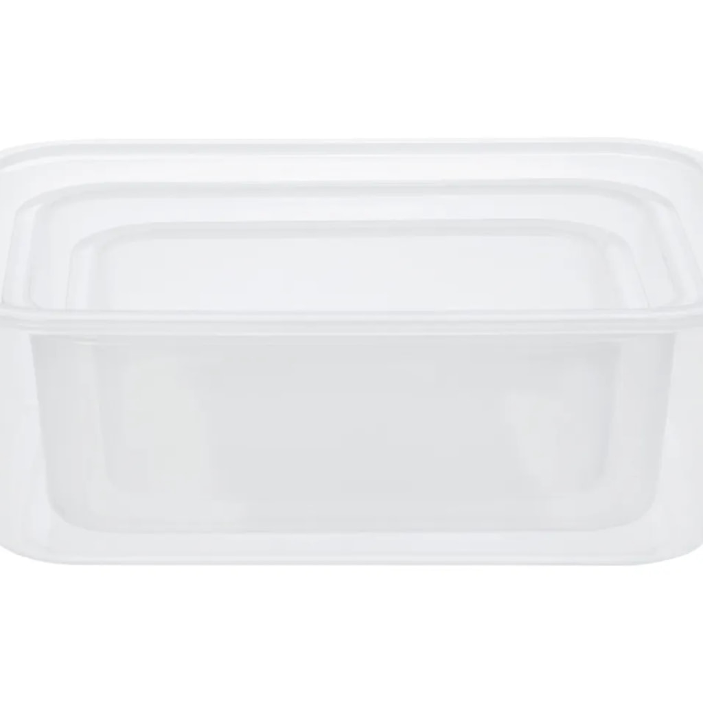 Rectangular Food Storage Container Set - 3 Pieces