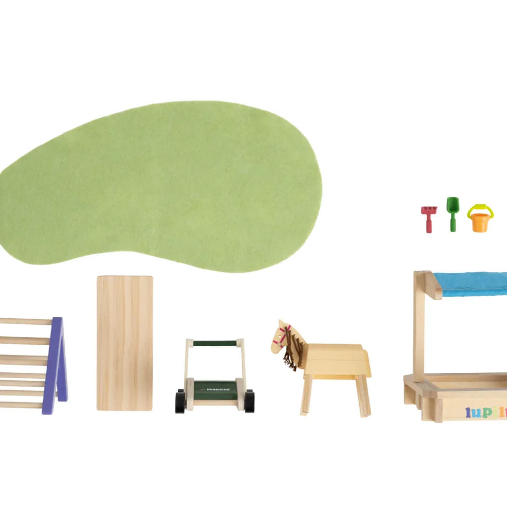 Doll's House Garden Playground Furniture - 9 Pieces