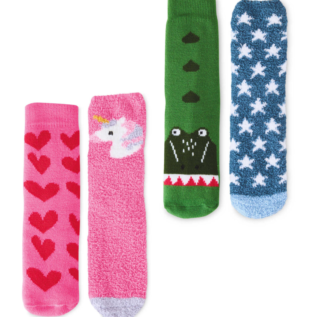 Children's Slipper Socks 2pk