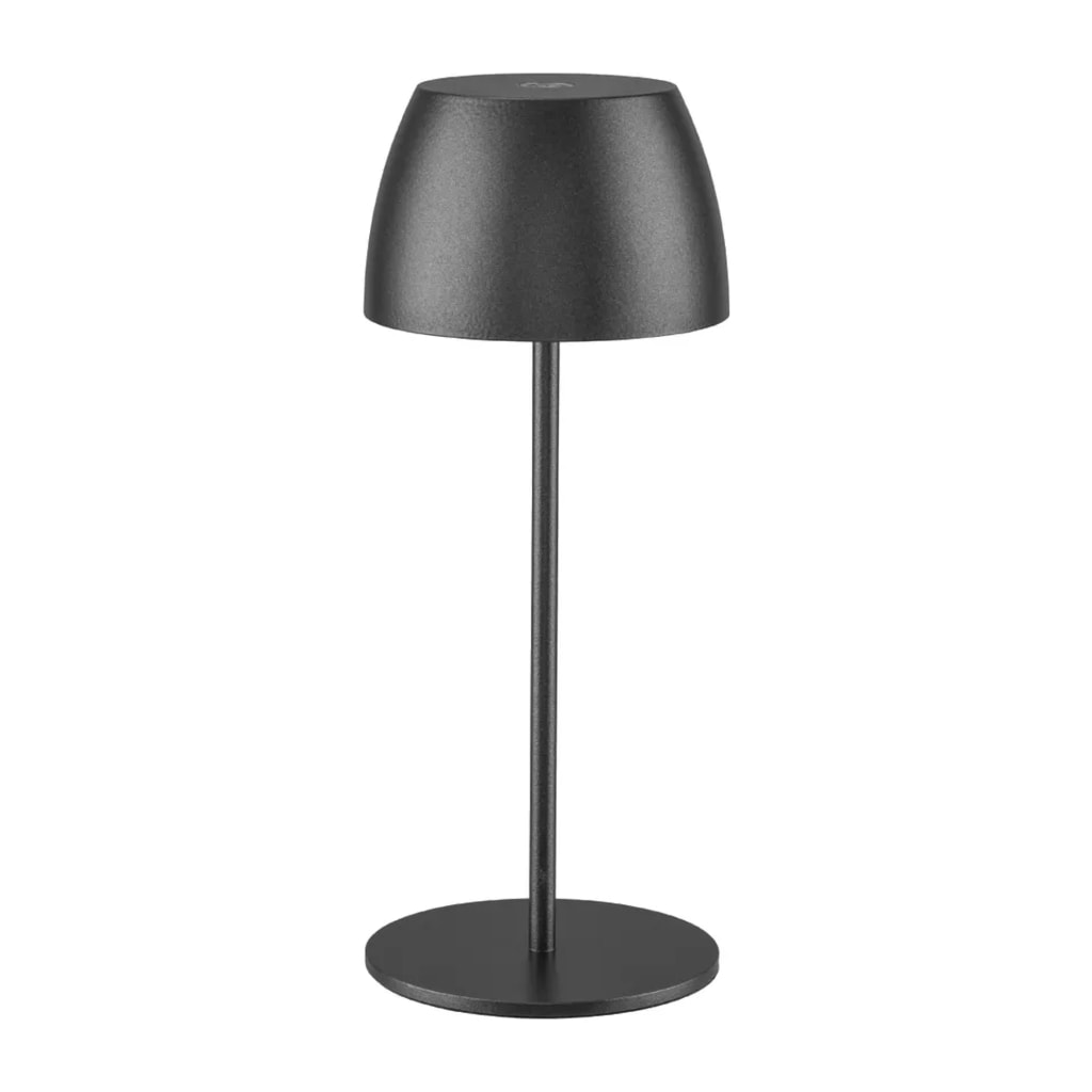 Grey Cordless LED Table Lamp With Two Height Settings
