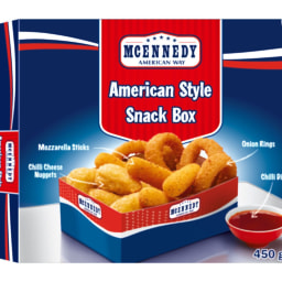 American Style Snack Box with Chilli Dip