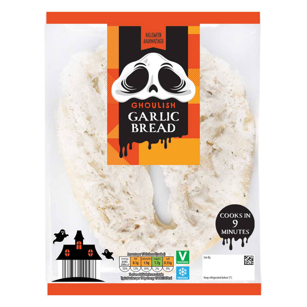 Scream Face Garlic Bread