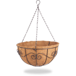 Decorative Swirl Hanging Basket