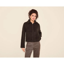 Ladies’ Beige Teddy Fleece Jacket