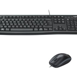 Logitech Corded Mouse & Keyboard