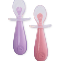 Munchkin Pink Silicone Spoons 2 Pack