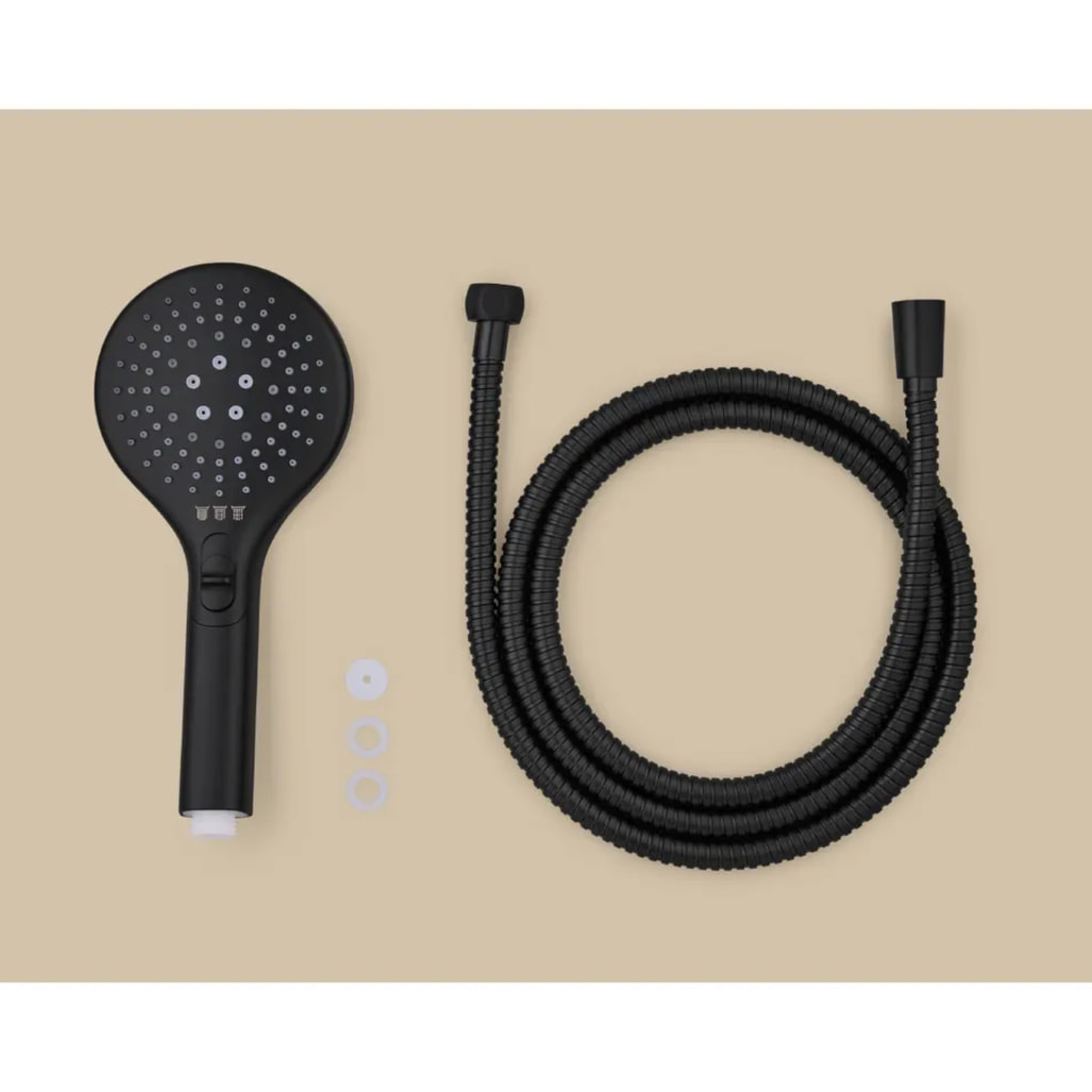 Black Shower Head Set