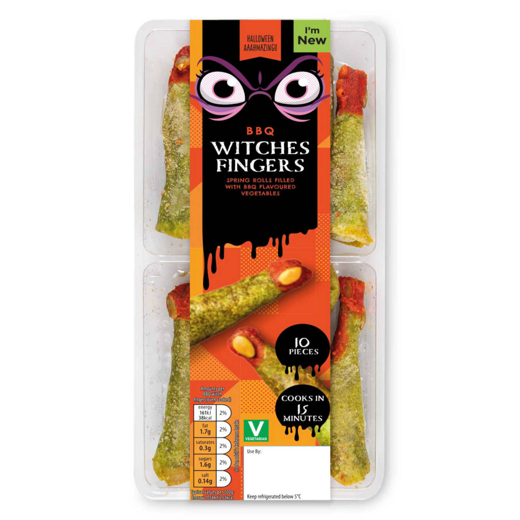 BBQ Witches Fingers Spring Rolls