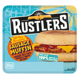 Rustlers Breakfast Sausage Muffin