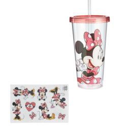Minnie Mouse Straw Cup & Stickers